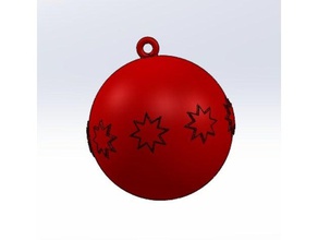 bola de árvore natal estrelas hd stl - personalizável decoração árvores estrela decorações 3d print model - Mito3D