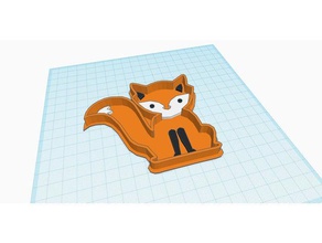 fox cookie cutter kitchen & dining 3d print model - Mito3D