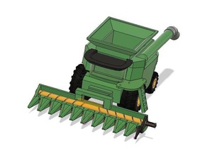 combine harvester corn head vehicles 3d print model - Mito3D