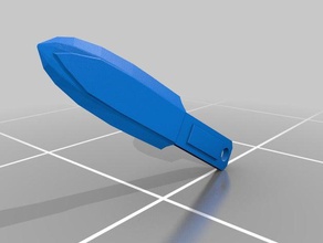 kulbeda adereços faca prop de arremesso jogo vídeo 3d print model - Mito3D