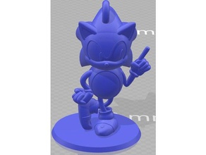 sonic ornament hedgehog 3d print model - Mito3D