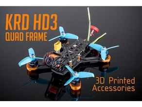 krd hd3 accessories r c vehicles armattan productions drone fpv micro quadcopter mini quad 3d print model - Mito3D
