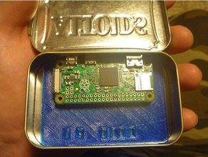 altoids pihut essentials tin mount diy case pi hut raspberry zero 3d print model - Mito3D