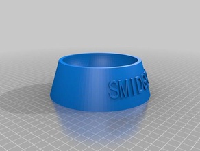 smidgen's bigger dog food bowl pets customized 3d print model - Mito3D