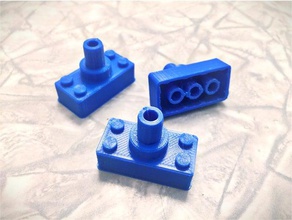 608 bearing lego brick mechanical toys holder fidget spinner compatible 3d print model - Mito3D