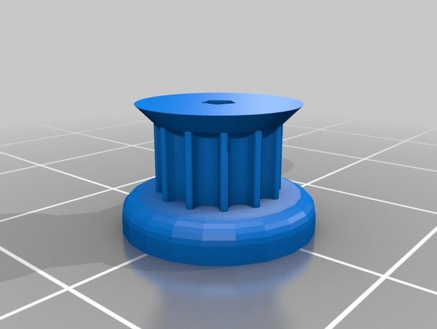 12 x 4 gt2 polia Impressora 3d de peças personalizado 3D print model - Mito3D
