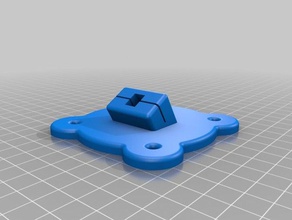 mounting plate tablet 3d print model - Mito3D