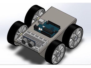 Hindernis Erkennung von bot 3d-drucken techb 3d print model - Mito3D