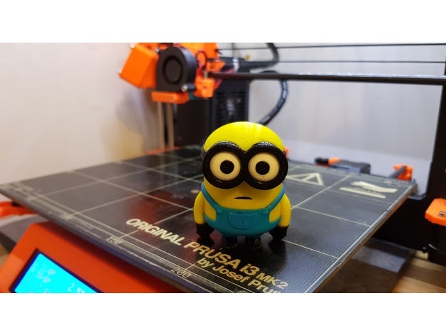 minion bob - multi material toys & games meshmixer multi-material prusa i3 3D print model - Mito3D