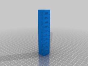 anet a8 esun pla+ 175 temp tower 3d printing tests customized 3d print model - Mito3D