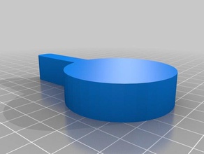 hexagon door lock addon handle household supplies 3d print model - Mito3D