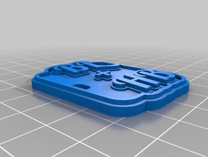 bl i portachiavi su misura 3d print model - Mito3D