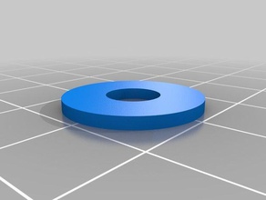 15 mm thick circular washer replacement parts customized 3d print model - Mito3D