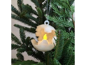 geode ornament decor christmas tree globe tealight votive winter xmas 3d print model - Mito3D