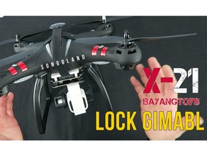 gimbal lock par ideafly y aller pro session passe-temps accesorios bayangtoys x21 dron songoland 3d print model - Mito3D