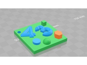 matematik Anahtarlık 3d print model - Mito3D