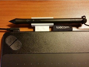 wacom intuos art horizontal pen holder tools 3d print model - Mito3D
