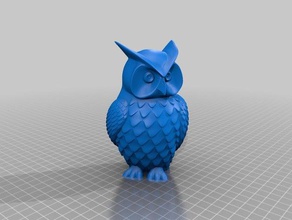 Eule cut-off-Holz Tiere 3d print model - Mito3D