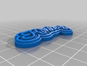 kinley llaveros personalizado 3d print model - Mito3D