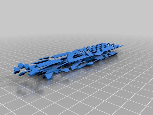 tts lenticular 4 word xmas ornament customized 3D print model - Mito3D