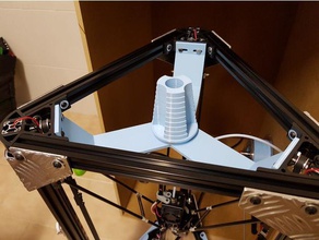 anycubic kossel plus top tower internal spool holder 3d printer accessories 2020 sakata 3d print model - Mito3D