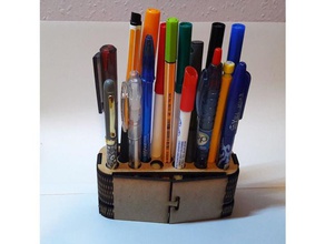 viver dobradiça de porta-lápis porte lápis cor gadgets 3d print model - Mito3D