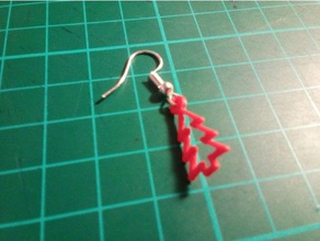 christmas earring jewelry gift tree earrings xmas 3d print model - Mito3D