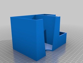 desk organizer office paperclip paper holder pencils 3d print model - Mito3D