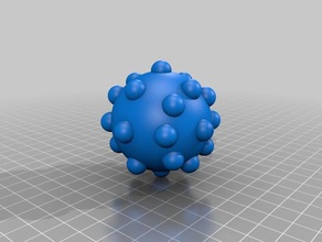 bouncy ball art de la balle 3d print model - Mito3D