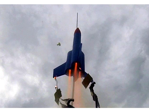 triple booster rocket engineering estes model 3D print model - Mito3D