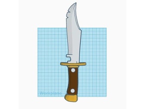 glasgow grinner props knife prop 3d print model - Mito3D