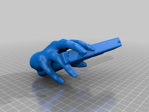 la pistola di mano oggetti scena 3d print model - Mito3D