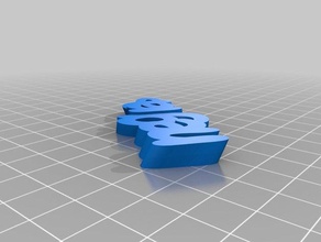 negra Anahtarlık özelleştirilmiş 3d print model - Mito3D