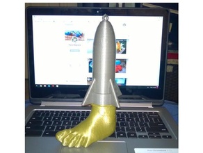 missile toe ornement conteneur les fêtes de noël décoration le pied 3d print model - Mito3D