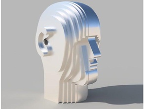binaural head sculptures 3d print model - Mito3D
