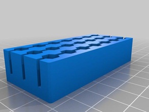 hex bit-Halter no2 7x3 Werkzeug-Halterungen & - Boxen kundengebundene 3d print model - Mito3D