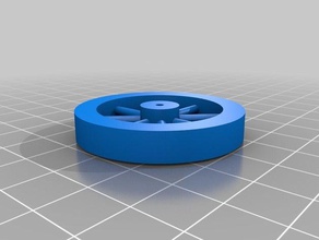 my customized spoked wheel too 2 vehicles 3d print model - Mito3D