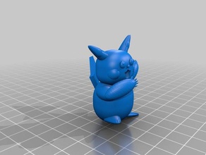 pikachu La impresión en 3d 3d print model - Mito3D