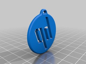 hp keychain keychains 3d print model - Mito3D