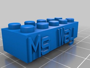ms maneira brinquedos de construção personalizado 3d print model - Mito3D