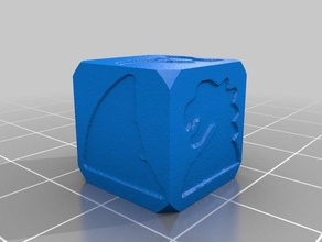 Insel-Würfel Würfel kundengebundene 3d print model - Mito3D