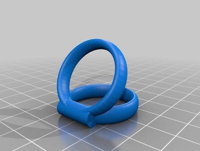 my customized double jointed finger brace 22-22-60 rings 3d print model - Mito3D