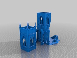warhammer 40k terrain dice tower 30 toy & game accessories wargame 3d print model - Mito3D