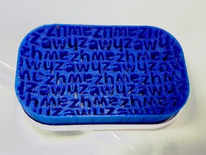 zhw prato de sabão titular esponja casa banho openscad paramétrico do 3d print model - Mito3D