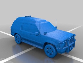 jurassic park tour auto La stampa 3d 3d print model - Mito3D