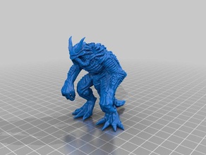 biomech gliesian sculture alien biomeccanica creatura dnd golem monster rpg scifi starfinder da tavolo 3d print model - Mito3D