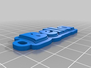 bella pi kc Anahtarlık özelleştirilmiş 3d print model - Mito3D