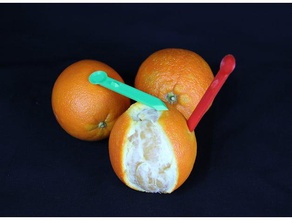 orange opener kitchen & dining peeler 3d print model - Mito3D