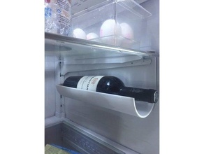 refrigerator bottle holder kitchen & dining bracket household organization organizer rack refrigirator shelf storage useful wine 3d print model - Mito3D