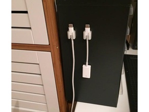 apple usb-c support de câble l'électronique chargeur macbook usb c 3d print model - Mito3D